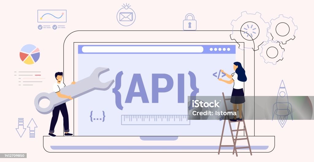 Api Application Programming Interface Software Development Tool Stock ...