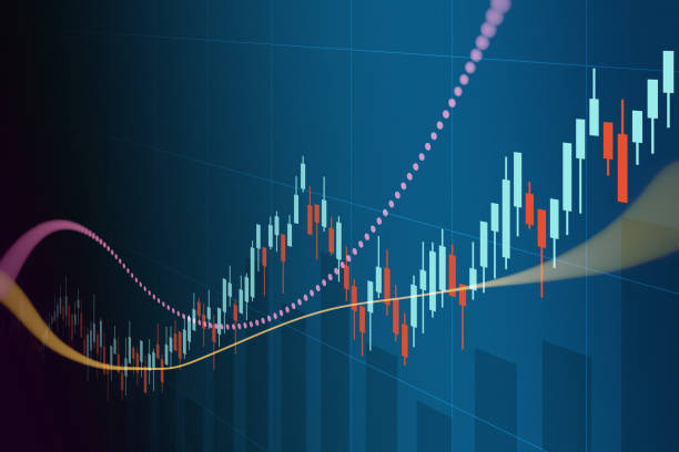 istock financial chart with uptrend line graph in stock market background 1412710348