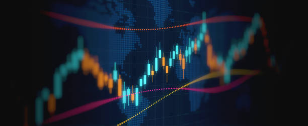 istock financial chart with uptrend line graph in stock market background 1412710395