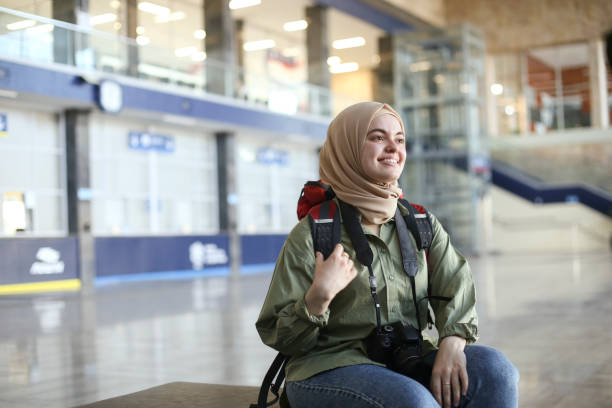 istock Middle-eastern female tourist 1412710617
