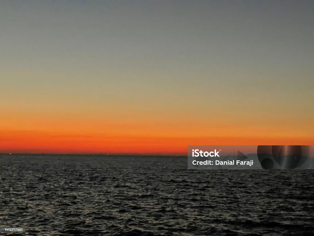 Sunset Marmaray coastline Everything has its end and the days end with beautiful end named sunset Coastline Stock Photo