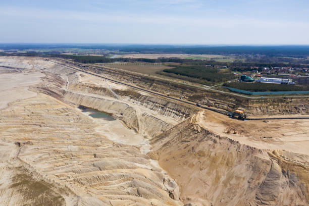 istock Aerial view Coal mine Jaenschwalde, Brandenburg, Germany 1412729950