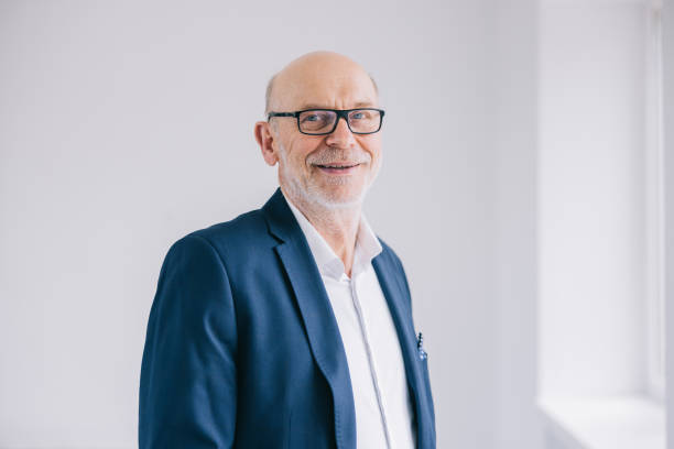 istock Senior businessman at the office 1412730874
