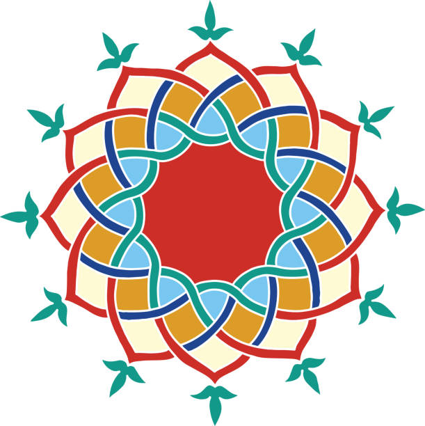 アラビアの花の装飾は、伝統的なイスラムのデザイン.changeable色の装飾要素。ベクターイラストレーション。 - egypt cairo islam mosque点のイラスト素材／クリップアート素材／マンガ素材／アイコン素材