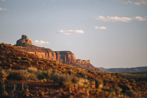 istock Scenic view of desert landscape, southwest 1412733038