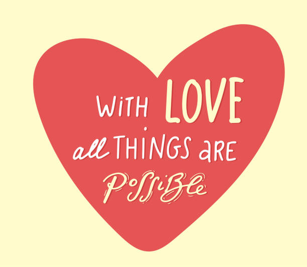 istock slogan about love in beautiful style. Vector abstract lettering compositions. Trendy graphic design for prints, cards. Motivation posters. Calligraphy text for Valentine's Day 1412739986