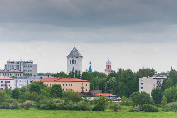 istock Panoramic view of city Jelgava, Latvia. 1412743766