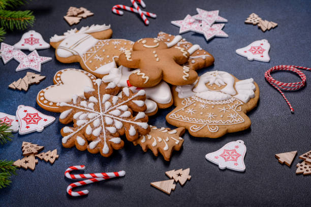 istock Delicious gingerbread cookies with honey, ginger and cinnamon 1412745138