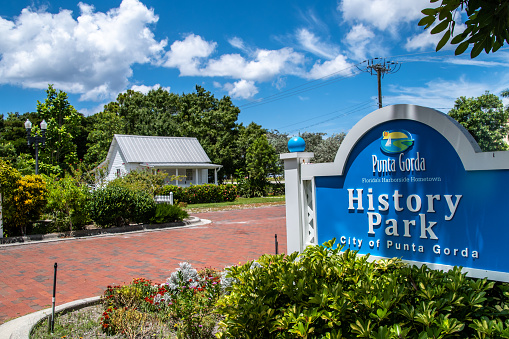The past is preserved in this beautiful downtown park where several original significant building have been moved and restored. You see the white wooden Trabue Land Office and other important historical buildings. These are maintinaed in a lush tropical garden, butterfly garden, that the community and travelers can enjoy the outdoors and learn about the history of Punta Gorda.