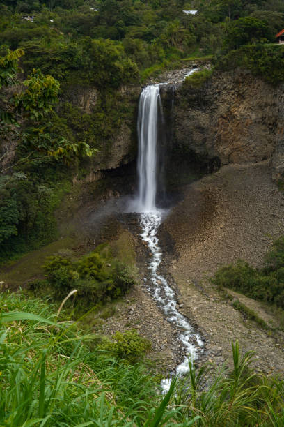 istock Beautiful waterfalls in a peaceful landscape 1412750974