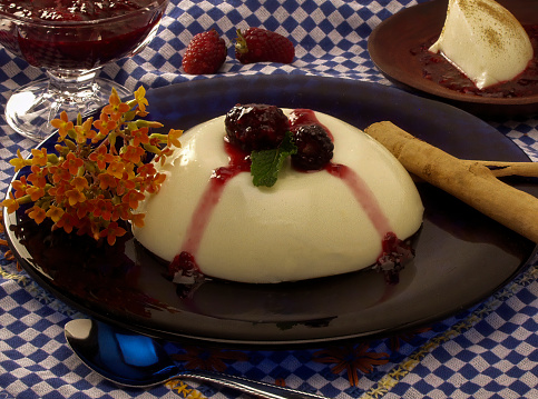 Natilla, a typical Colombian dish  Colombian dessert traditionally served during Christmas time