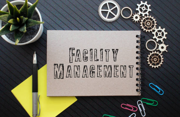istock Facility Management Concept. The meeting at the white office table 1412762575