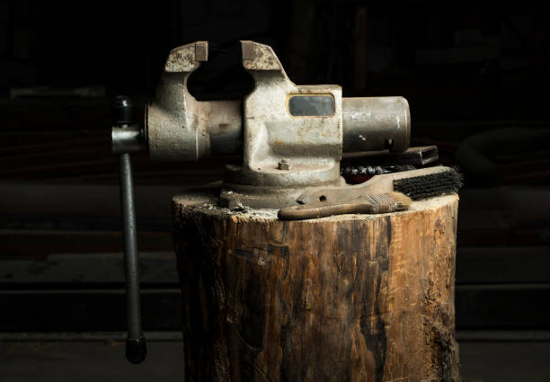 istock metal vise on a dark background 1412764637