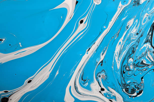 istock Abstract tracery acrylic paint background or texture with marble pattern 1412767490
