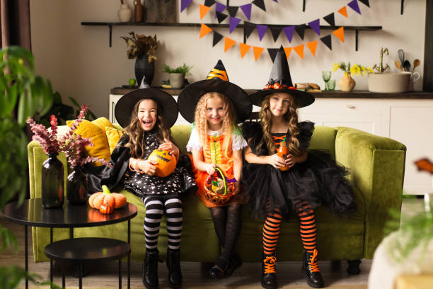 istock children in Halloween costumes 1412769106