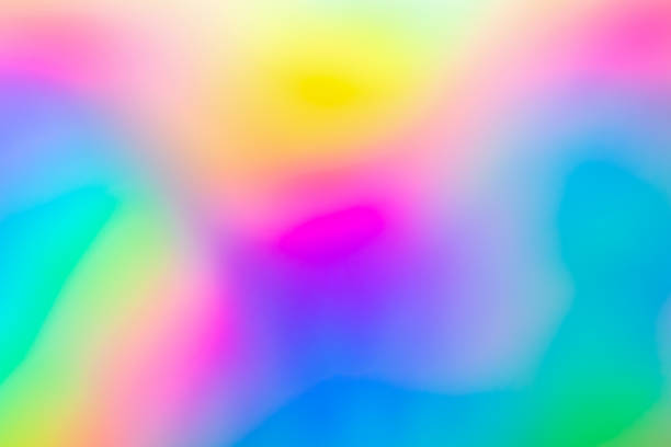 istock Abstract blur holographic rainbow foil iridescent background 1412771414