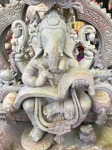 Iconic depiction of Lord Ganesh - the Elephant God as per Indian mythology.