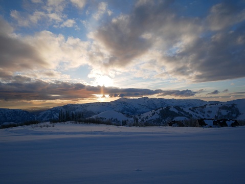 Sunset view from Powder Mountain in Eden Utah