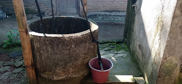 Indonesian traditional wells that are still functioning well