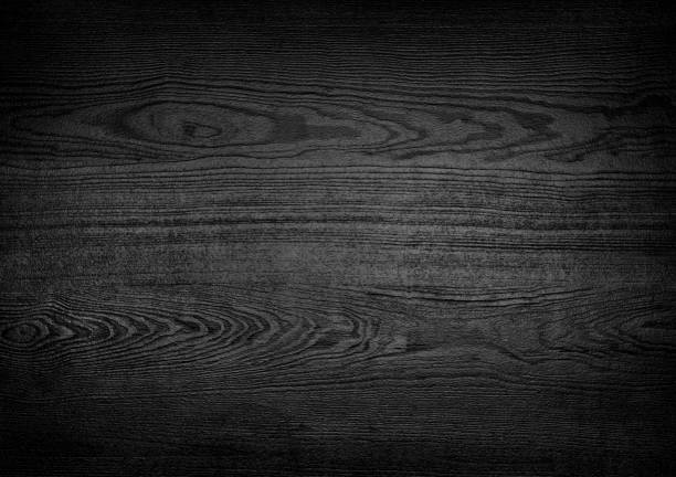 istock Dark wood, board texture, dark natural wood surface, grunge grain background 1412795314