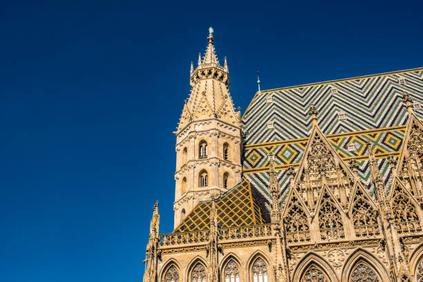Beautiful St. Stephens Cathedral located in Vienna, Austria. St. Stephens Cathedral is Landmark and favorite place in Vienna.