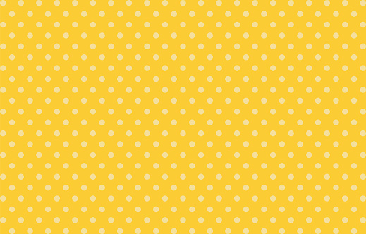 pattern, white polka dots, vector background, Seamless pattern White Dots on yellow background. illustration for Wallpapers.