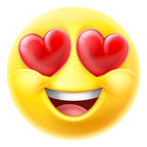 istock Love Hearts Eyes Emoticon Emoji Cartoon Icon 1412817495