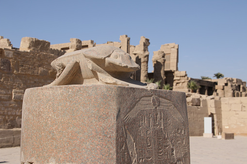 Ruins of the Egyptian Karnak Temple, the largest open-air museum in Luxor.