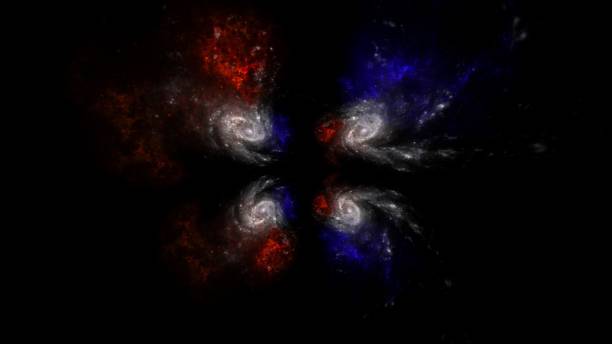 science fiction wallpaper. Beauty of deep space. Colorful graphics for background
