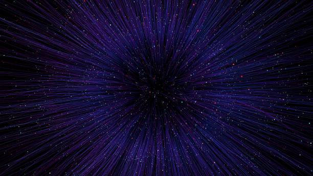 istock Abstract neon burst background. Explosion 3d illustration. Universe star dust. Cosmic digital design. Colorful warp wallpaper. 1412827816