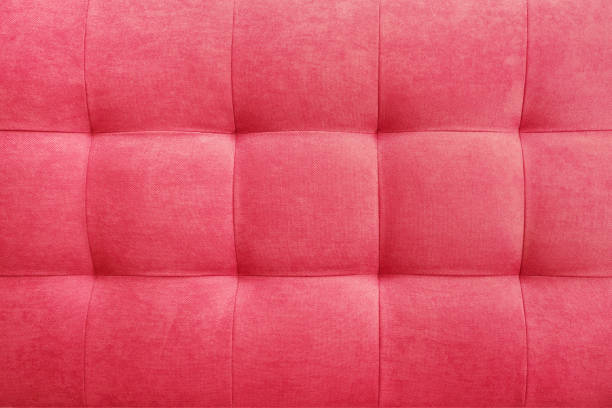 istock Pink suede leather background, classic checkered pattern for furniture, wall, headboard 1412841593