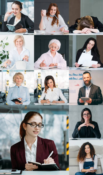 istock business teleconference video briefing team online 1412842722