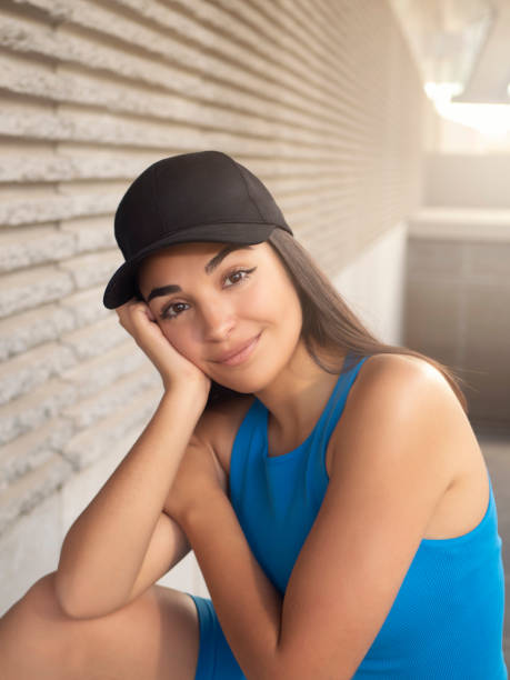 istock Stylish Hispanic female looking at camera 1412847564