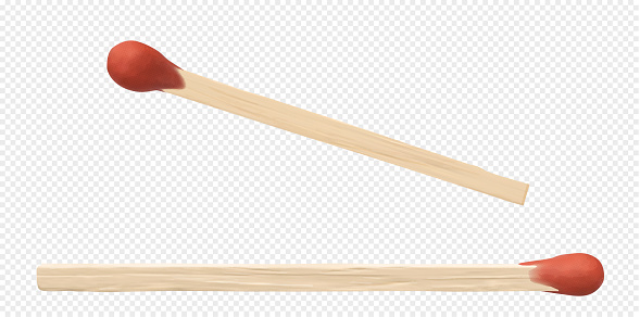 Match Sticks Transparency Two Matchsticks On A Transparent Background Vector Illustration Stock ...