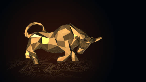 istock Bullish market trend in stocks 1412858894