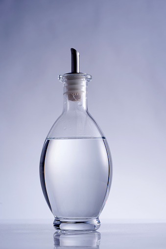 close up bottle of white vinegar