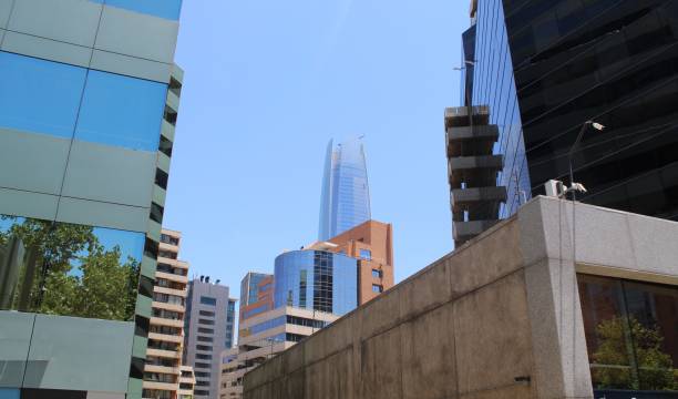 istock Modern skyscrapers in Santiago 1412863919