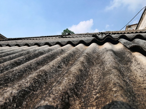 Old asbestos roof