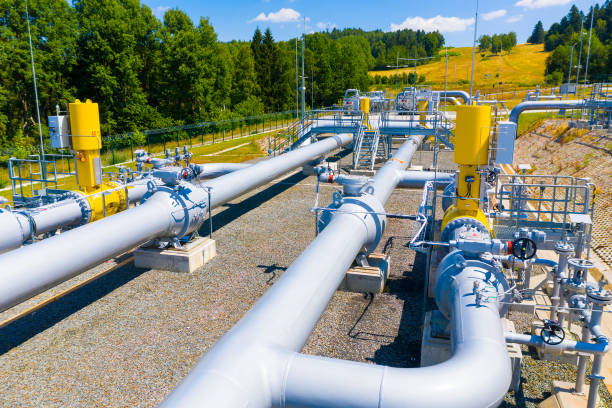 natural gas pipeline. - nordstream stockfoto's en -beelden