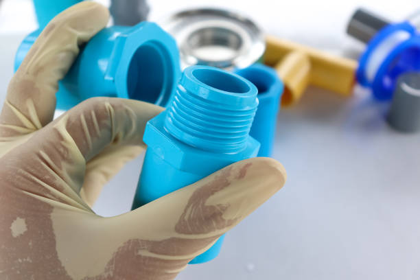 istock pvc pipe, maintenance equipment, technician work in industry 1412868999