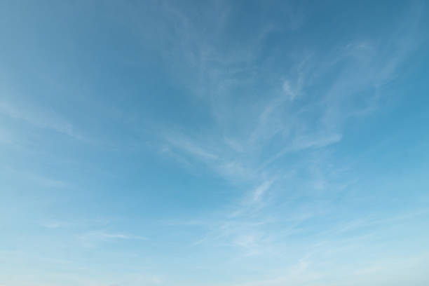 istock Summer blue sky cloud gradient light white background. Beauty clear cloudy in sunshine calm bright winter air bacground. Gloomy vivid cyan landscape in environment day horizon skyline view spring wind 1412877331