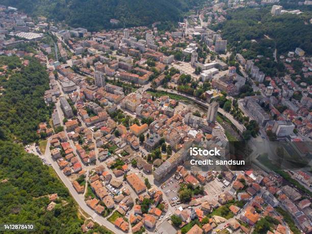 Aerial View Of A Gabrovo A City In Central Northern Bulgaria Stock Photo - Download Image Now