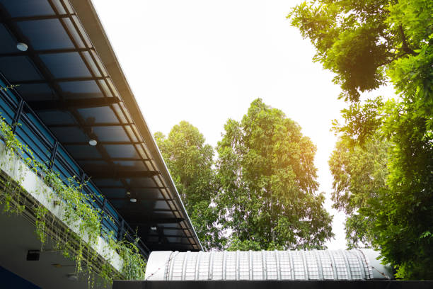 istock Plant decorations are planted inside and outside the building. environmentally friendly 1412879866