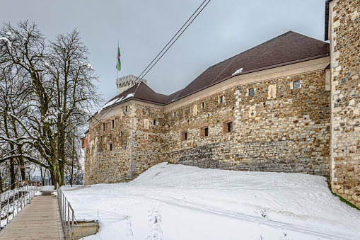 Ljubljana, Slovenia - February 06, 2018: Ljubljana Castle