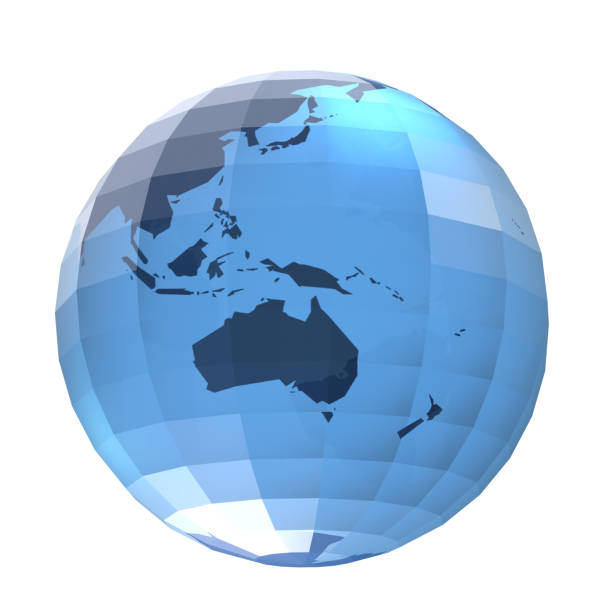 3D rendered image of planet earth. NASA image is used as a reference. http://visibleearth.nasa.gov)
