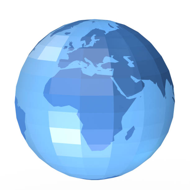 Europe 3D Render of the Planet Earth.Made with Natural Earth. URL of source data: http://www.naturalearthdata.com