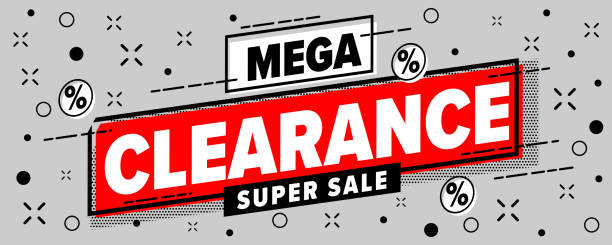 istock Mega clearance super sale marketing promotion 1412883246
