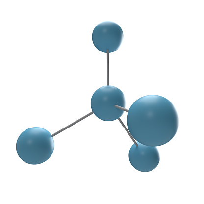 3D illustration of a molecular model of diamond.\nmolecular structure