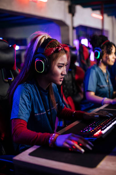 istock Chinese girl gamer 1412888480