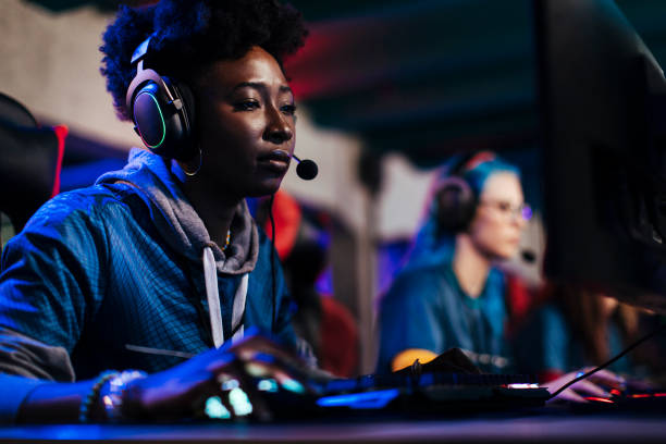 istock African American female gamer 1412888548